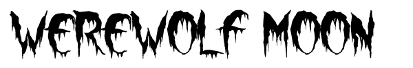 Werewolf Moon font preview